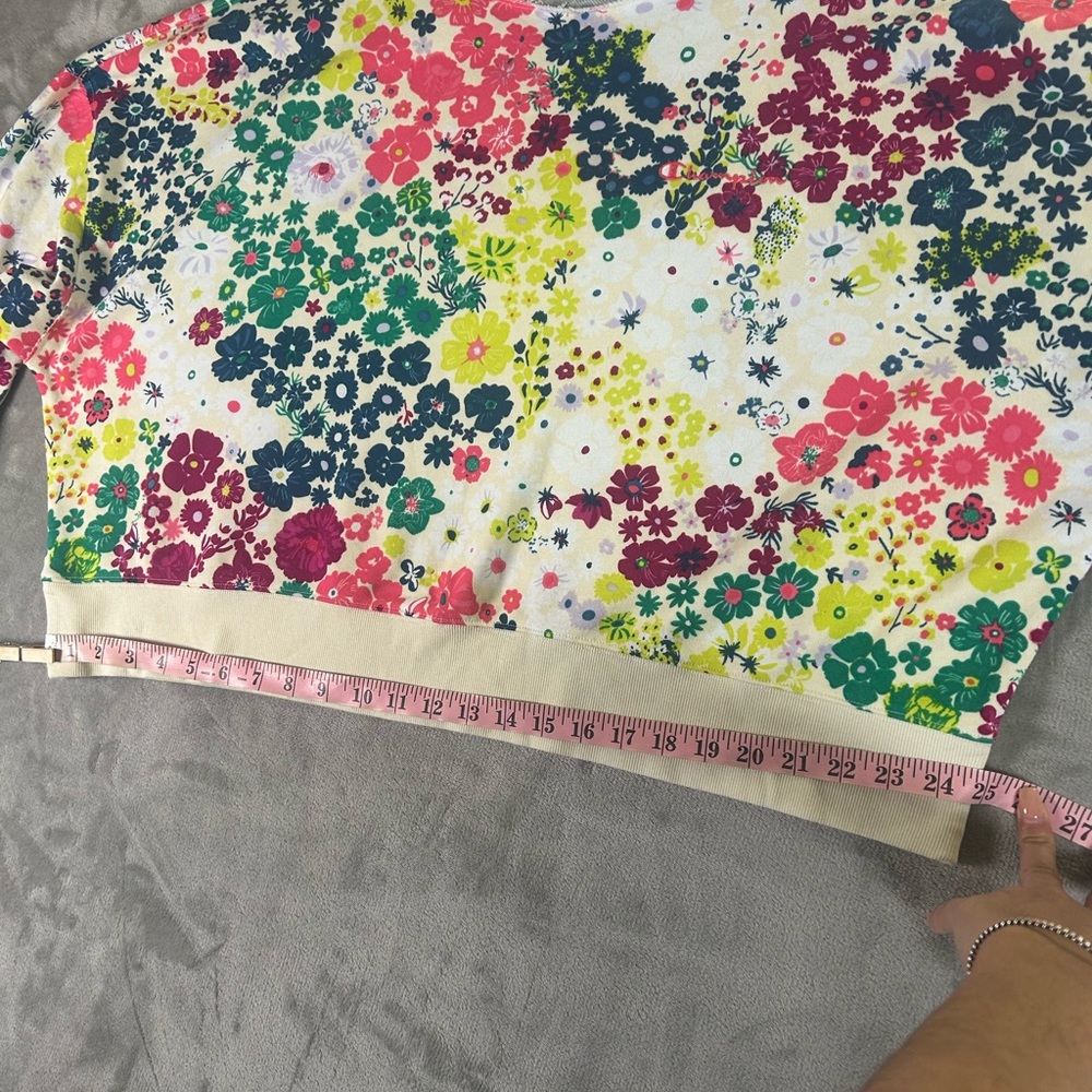 Champion flower power campus French terry cropped sweatshirt - Picture 13 of 15